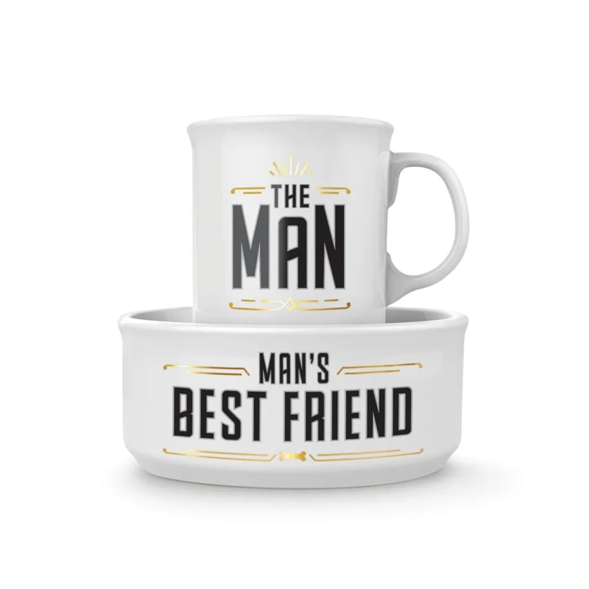 Dogs | Shop All Table>Genuine Fred CERAMIC MUG + DOG BOWL SET