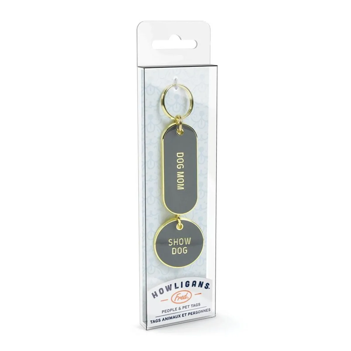 Dogs>Genuine Fred KEYCHAIN + DOG TAG SET