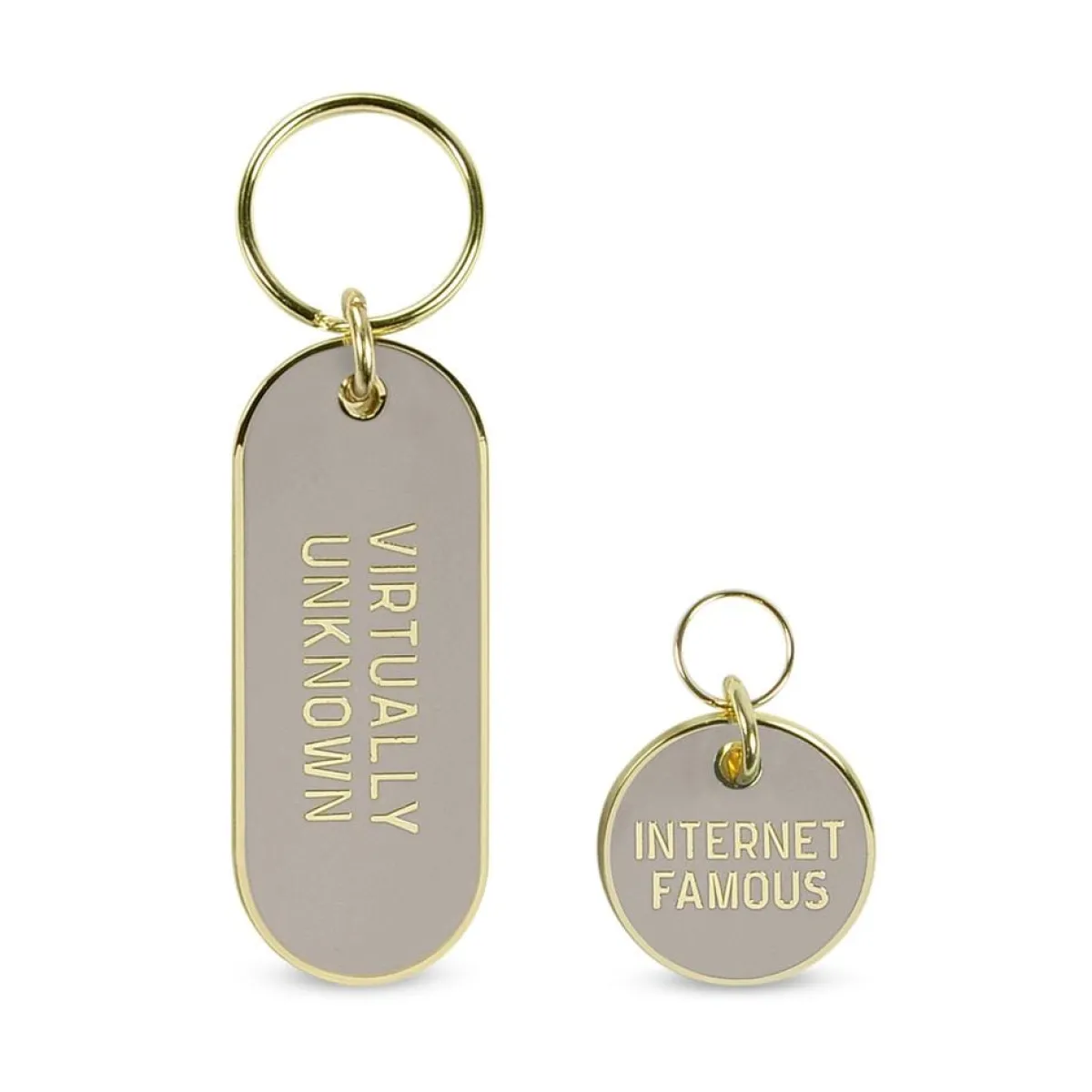 Cats>Genuine Fred KEYCHAIN + PET TAG SET