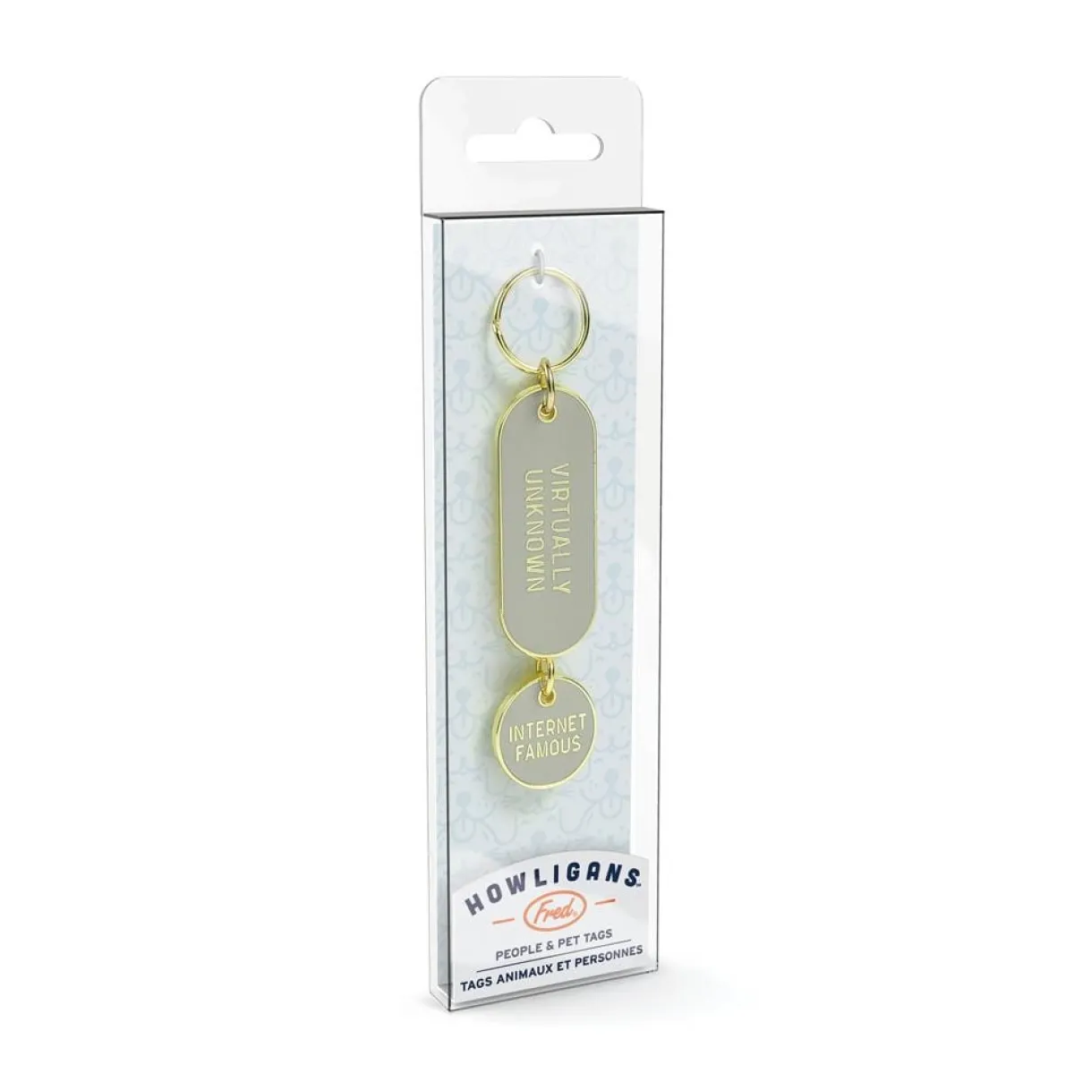 Cats>Genuine Fred KEYCHAIN + PET TAG SET
