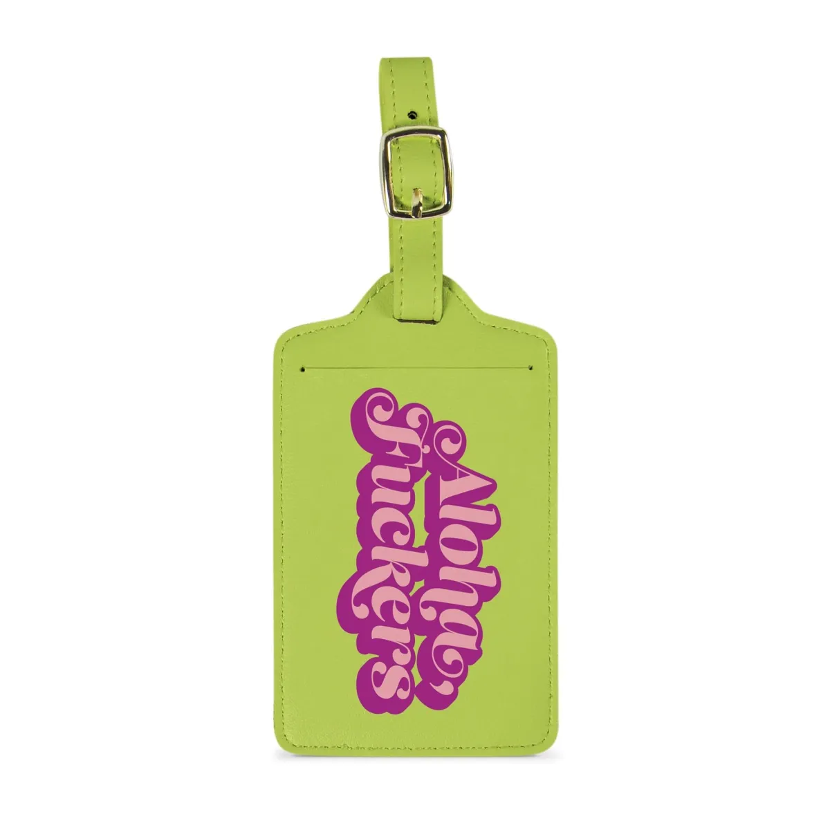 Passports | Luggage Tags>Genuine Fred LUGGAGE TAG: ALOHA F*CKERS