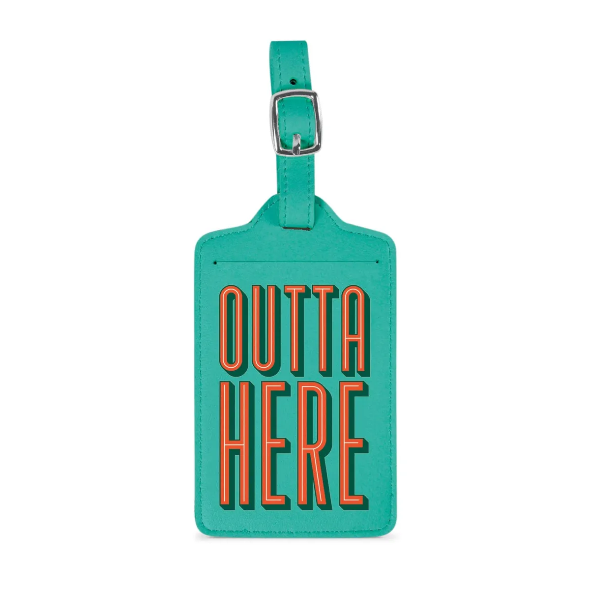 Passports | Luggage Tags>Genuine Fred LUGGAGE TAG: OUTTA HERE