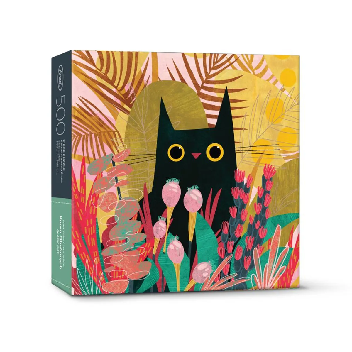 500-Piece Puzzles>Genuine Fred 500 PIECE PUZZLE: BLACK CAT