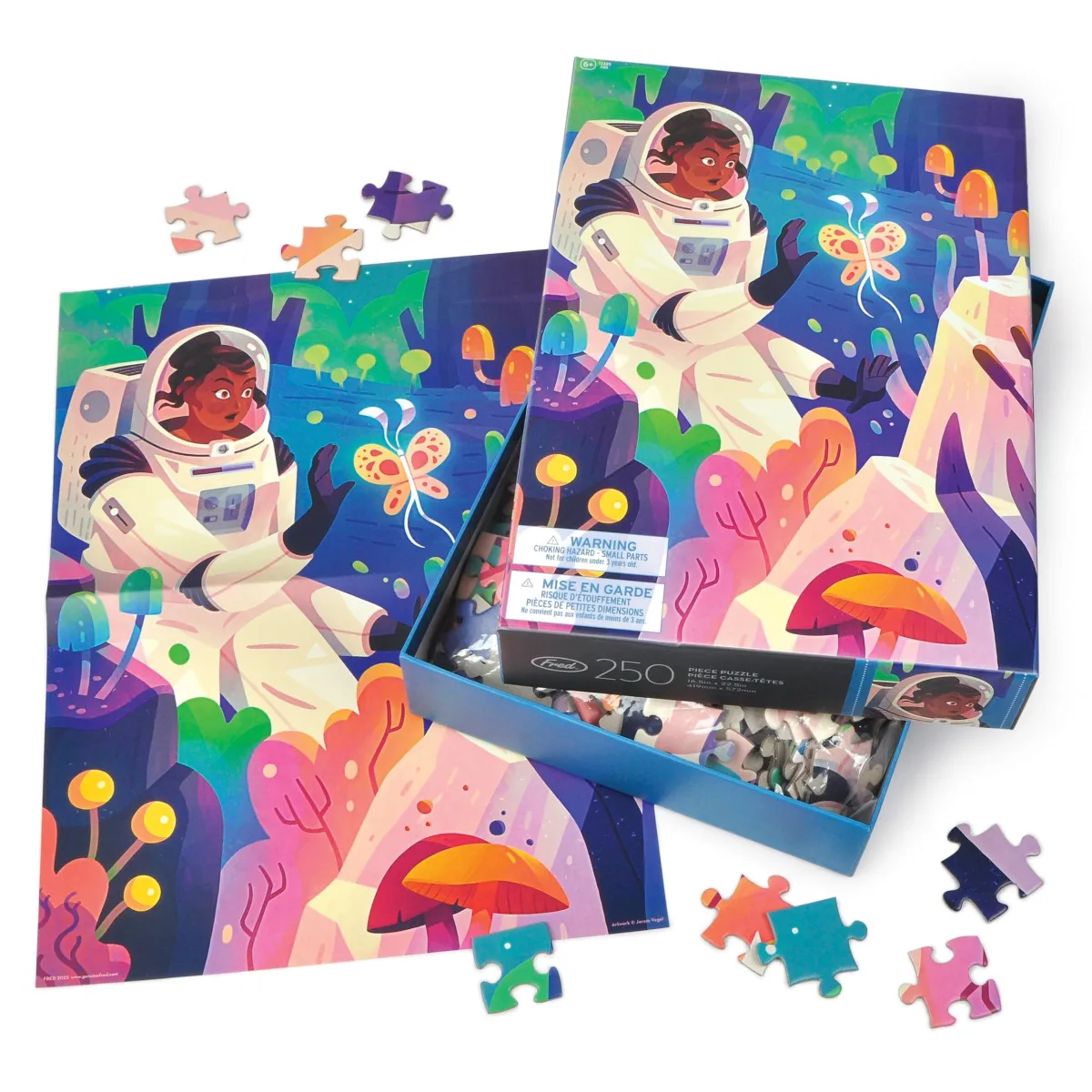 250-Piece Puzzles>Genuine Fred 250 PIECE PUZZLE: SPACE BUTTERFLY
