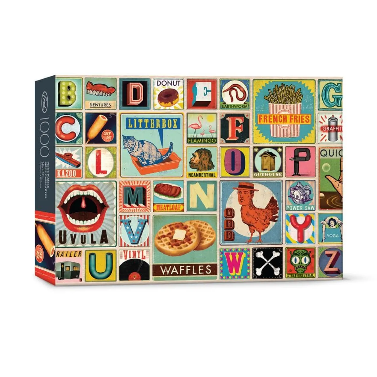 1000-Piece Puzzles>Genuine Fred 1000 PIECE PUZZLE: XYZ BLOCKS