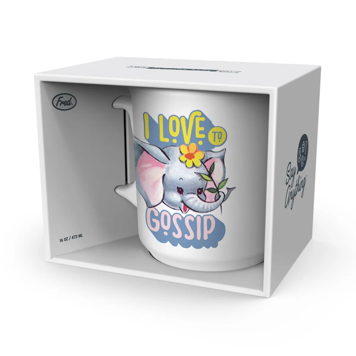 Shop All Table | Mugs>Genuine Fred "I LOVE TO GOSSIP" MUG